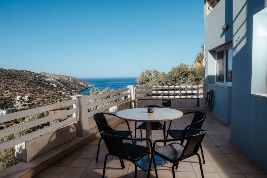 Ground floor apartment for sale with sea view close to Aghios Nikolaos 