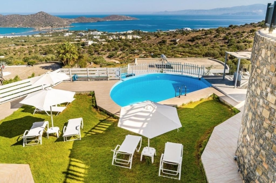 Two  luxury villas  with unobstructed  sea view  for sale in Elounda 